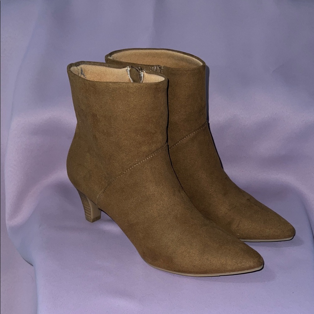 Universal Thread Olive Ankle Booties - image 1